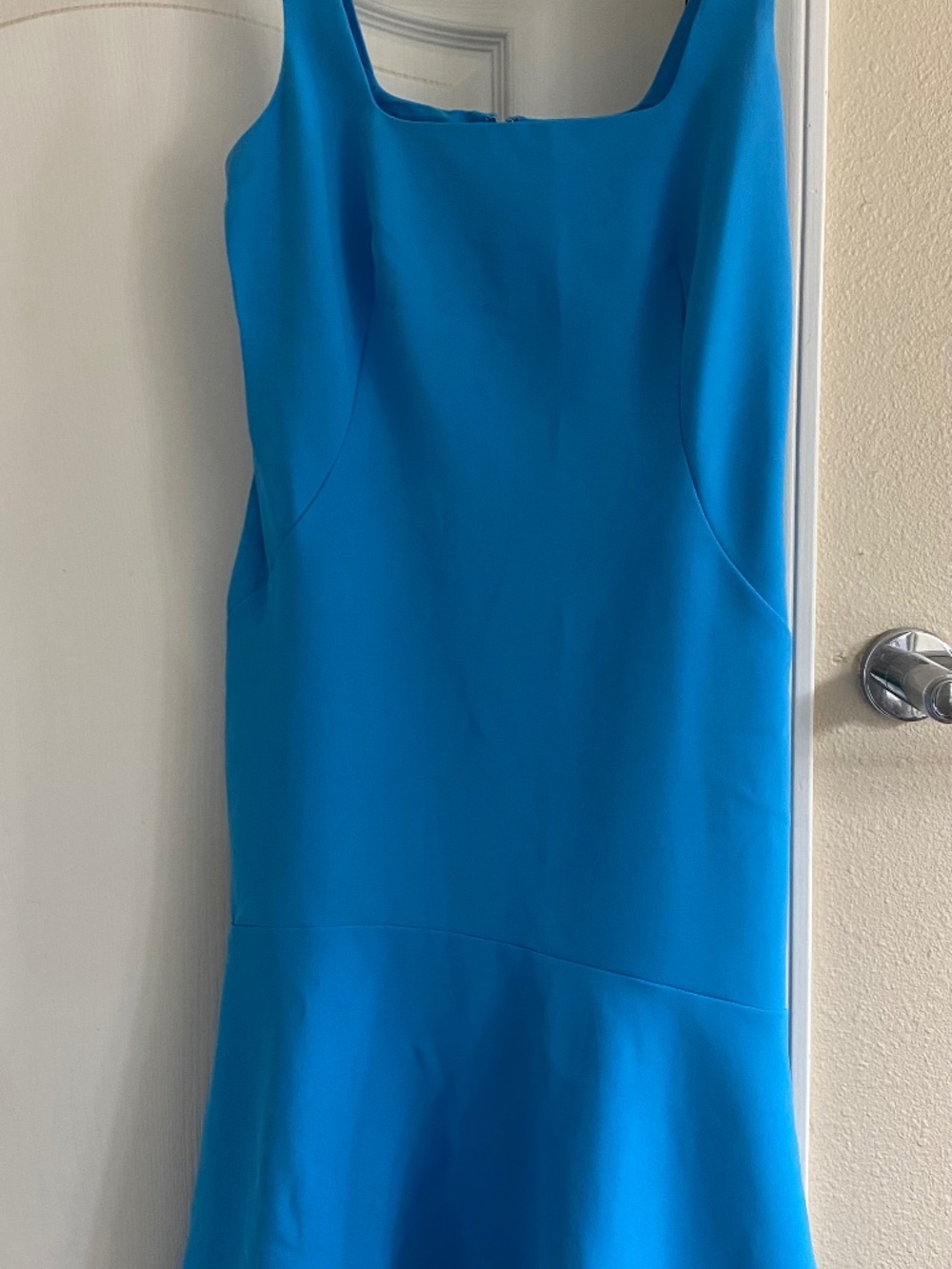 Vibrant Blue Fit and Flare Ann Taylor Dress